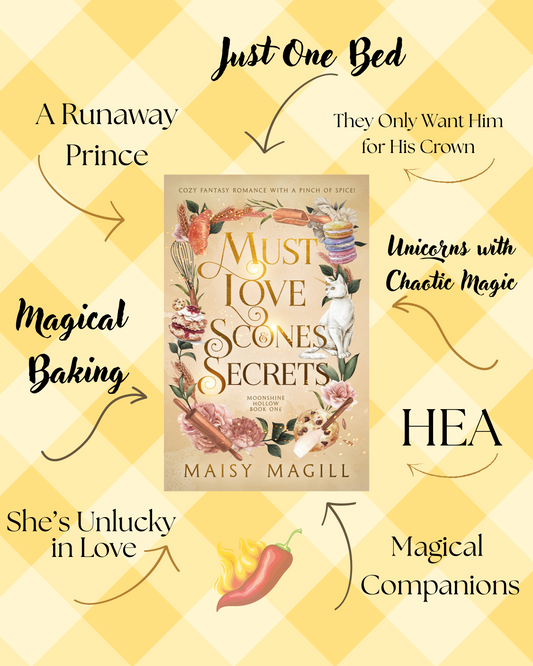 Must Love Scones and Secrets: A Cozy Fantasy Romance, Moonshine Hollow Book 1, EBOOK